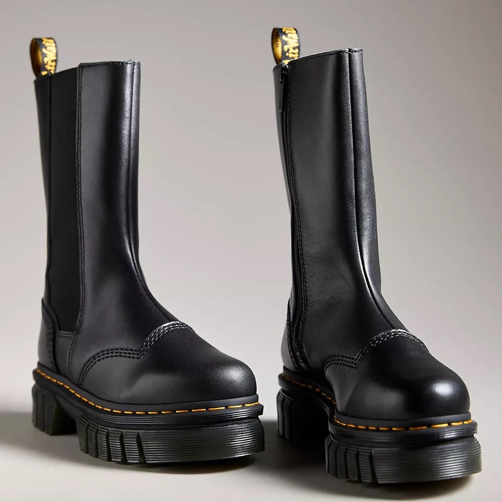 Dr. Martens Black Combat Boots - Picture 4 of 6